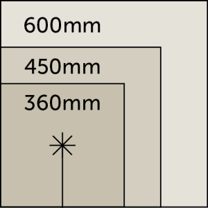 Terra Lana DAGMAT squares sizes Diagram