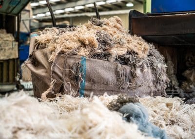 recycled wool to be made into insulation
