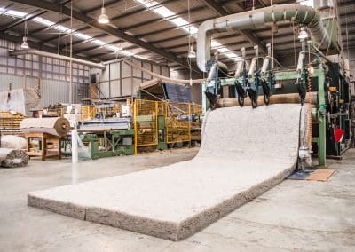 Terra Lana factory making wool insulation