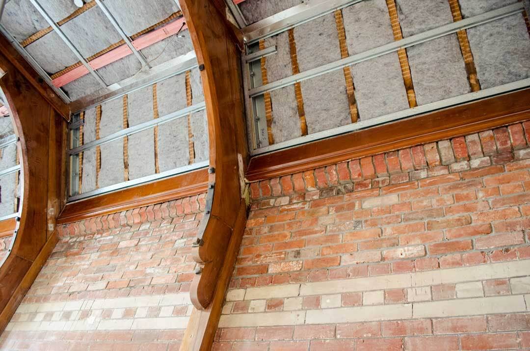 Terra Lana wool Ceiling Insulation installed in Christchurch Arts Centre