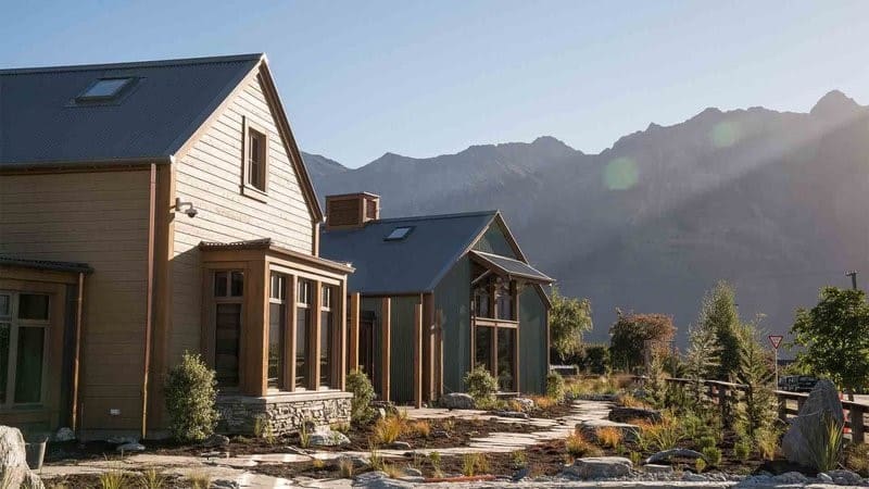 Terra Lana wool insulation, chosen for its natural thermal performance and sustainable credentials, was a key part of the construction at Camp Glenorchy