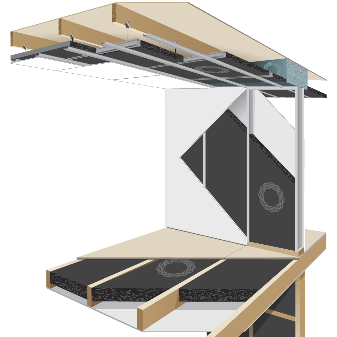 Chatterblock Commercial Wool Acoustic insulation illustration